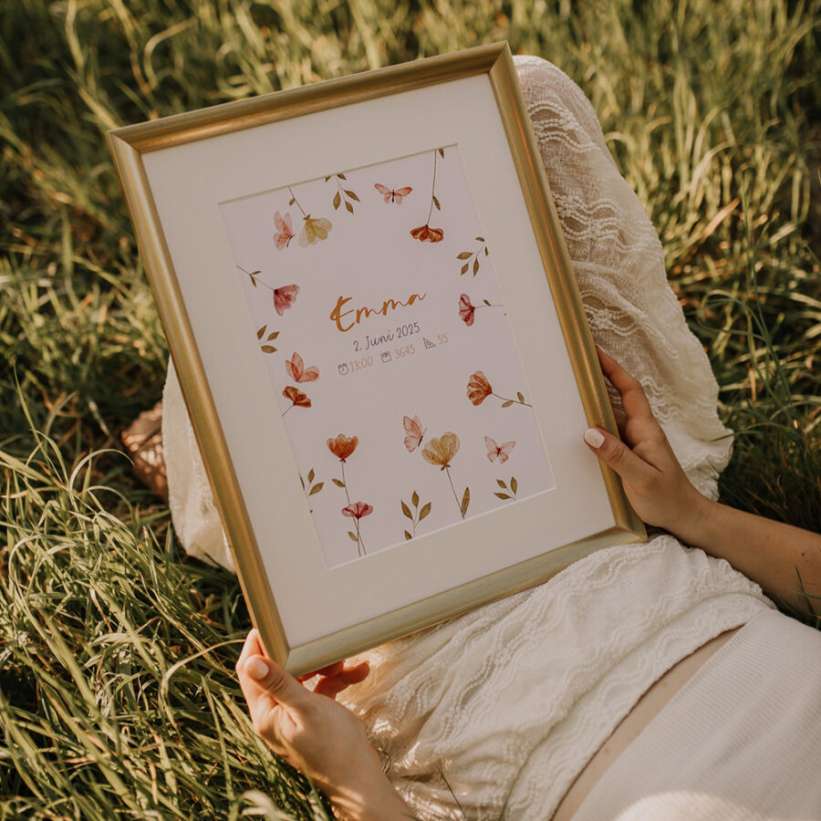 Metryczka urodzenia dla dziewczynki