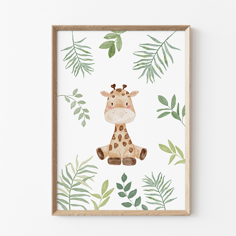 plakat z żyrafą dla dziecka